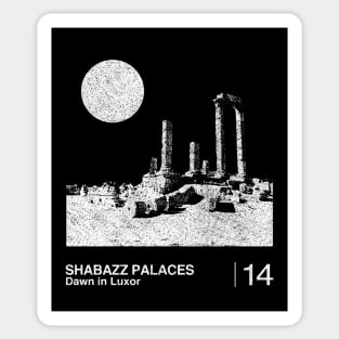 Shabazz Palaces / Minimalist Graphic Artwork Fan Design Sticker